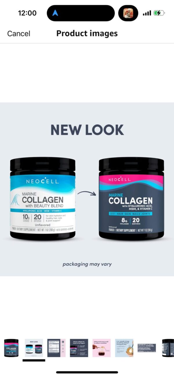 NEOCELL Marine Collagen avec acide hyaluronique et vitamine C