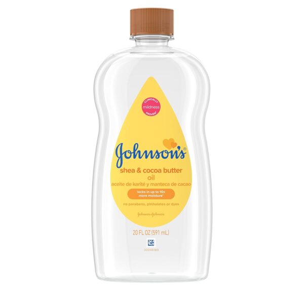 Johnson’s Baby Oil – Enrichi au Beurre de Karité & Cacao