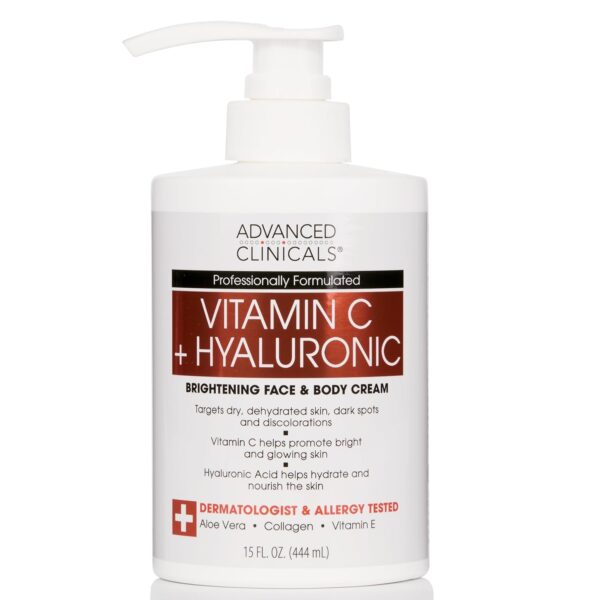 Advanced clinicals vitamine C et acide hyaluronique