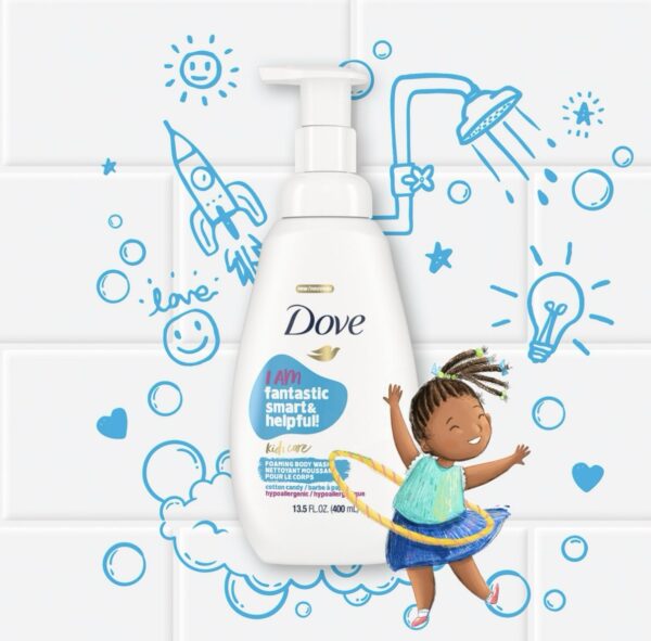 Dove enfant gel moussant cotton candy