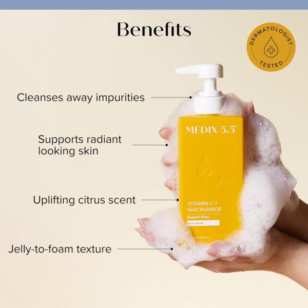 Medix 5.5 Radiant Glow Gel Douche Vitamine C avec Niacinamide