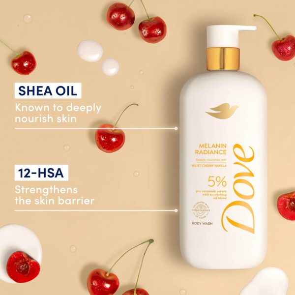 Dove Gel Douche Radiance Melanin Nourrissant pour une Éclat Restauré