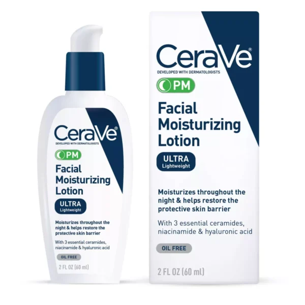 CeraVe Lotion Hydratante de Nuit PM pour le Visage