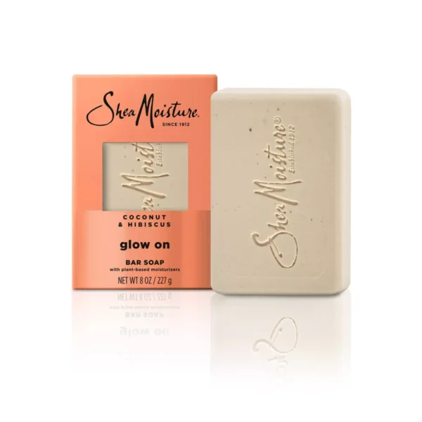 SheaMoisture Savon Bar Radiance Éclatante avec Hydratants à Base de Plantes – Noix de Coco & Hibiscus