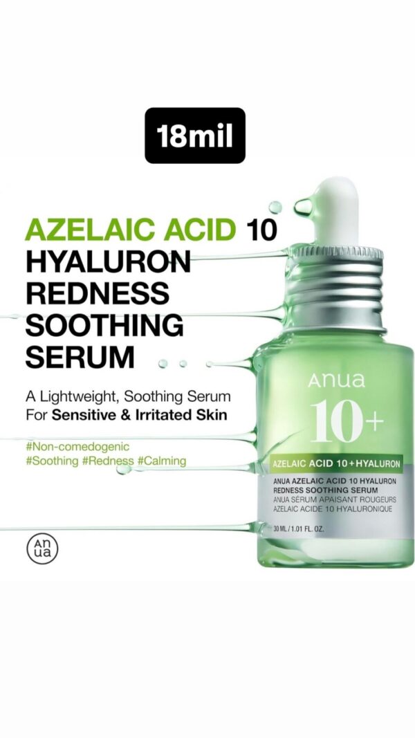 Anua Sérum Apaisant pour le Visage à l’Acide Azélaïque 10% et Acide Hyaluronique