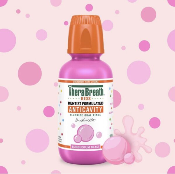 TheraBreath Kids – Bain de Bouche Goût Bubble Gum