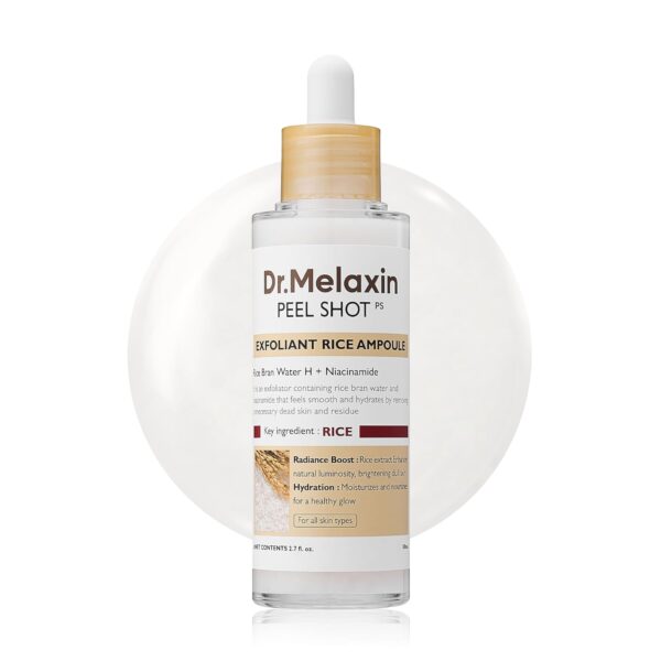 Dr. Melaxin – Peel Shot Glow Ampoule Exfoliante au Riz Blanc