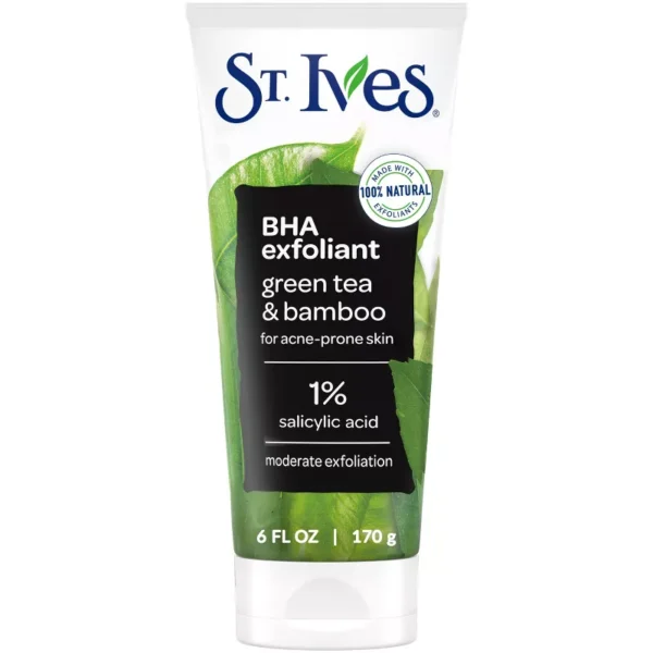 St. Ives – Gommage Visage Anti-Points Noirs au Thé Vert & Bambou