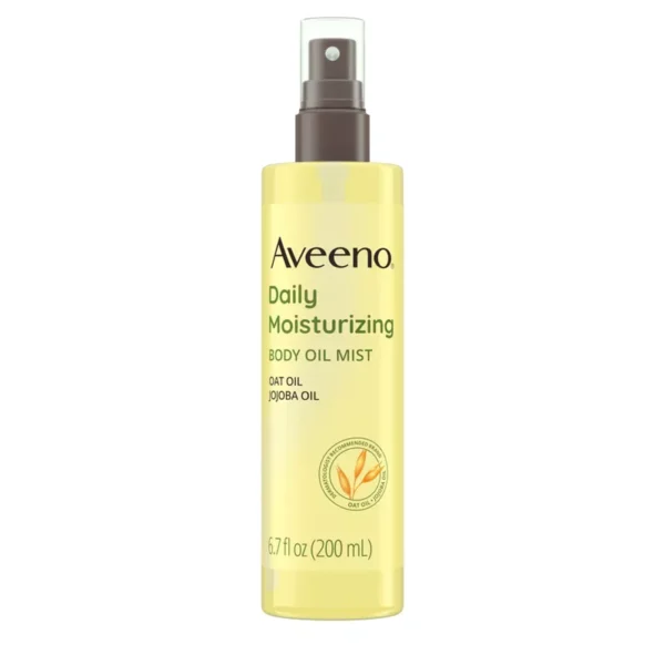 Aveeno – Brume Huile Hydratante Quotidienne (Peaux Sèches & Sensibles) – Avoine & Huile de Jojoba – Légèrement parfumée