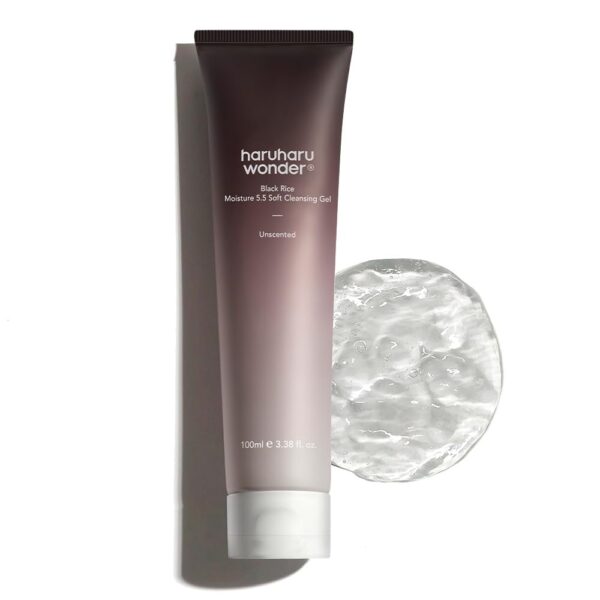 HARUHARU WONDER – Gel Nettoyant Doux Riz Noir pH 5.5 (Sans Savon)