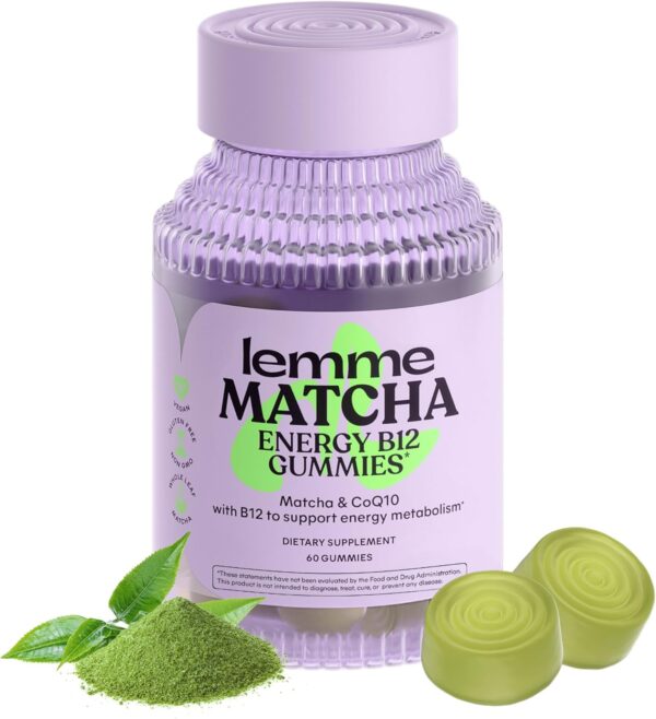 Lemme – Gummies Énergie Superfood au Matcha (Lemme Matcha – 60 gummies)