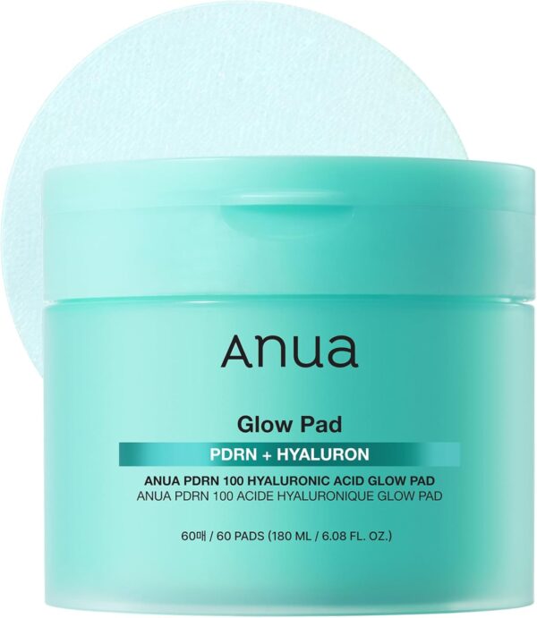 ANUA – PDRN 100 Hyaluronic Acid Glow Pads (60 Pads)