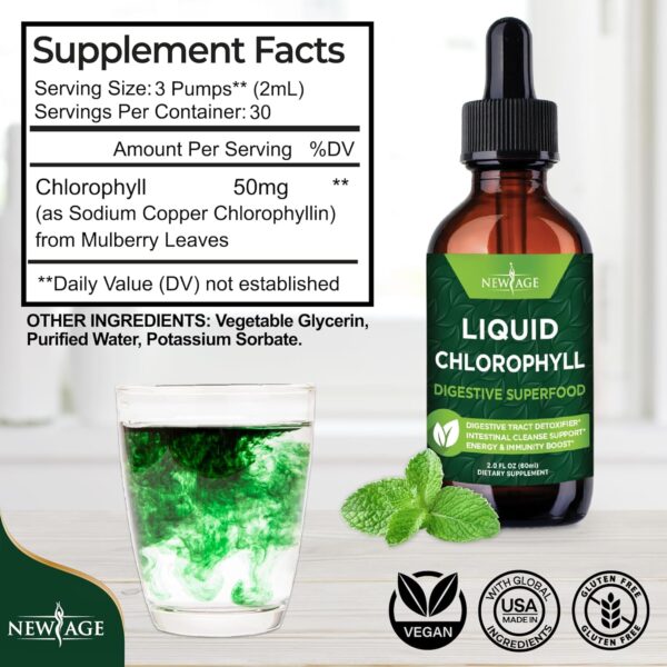 NEW AGE – Gouttes Liquides de Chlorophylle (Chlorophyll Liquid Drops)
