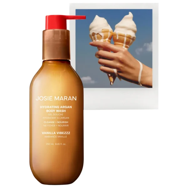 Josie Maran – Gel Douche Rechargeable Hydratant & Nettoyant à l’Huile d’Argan “Topless Tangerine”