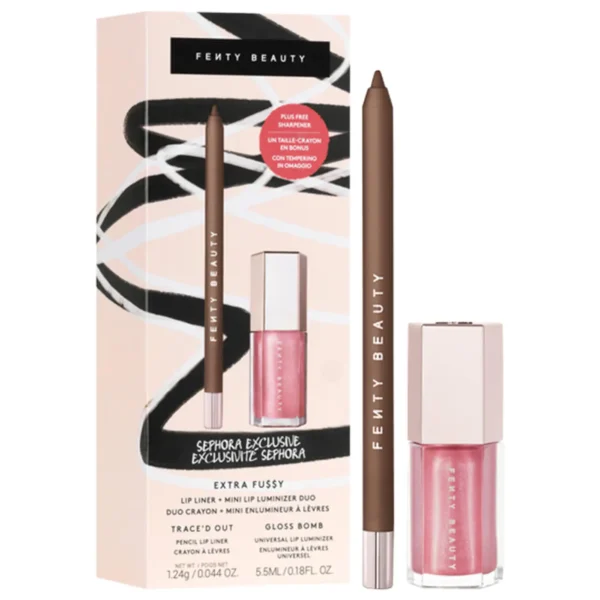 Fenty Beauty – Duo Extra Fu$$y Crayon à Lèvres + Mini Lip Luminizer