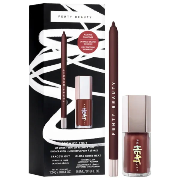 Fenty Beauty – Duo Brown’d Pout Crayon à Lèvres & Mini Gloss Repulpant